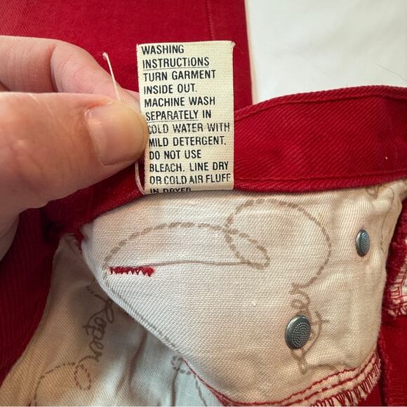 ROPER Vintage Red High Rise Western Jeans - Size 11 - Made in USA - Picture 6 of 14